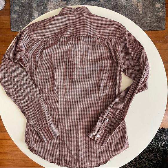 Theory Slim Fit Kyson Check Print Lightweight Cotton Button Shirt Men’s Small - Picture 7 of 10